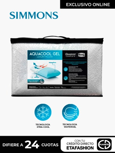 Almohada <em class="search-results-highlight">Simmons</em> Aquacool Gel Luxury Estándar