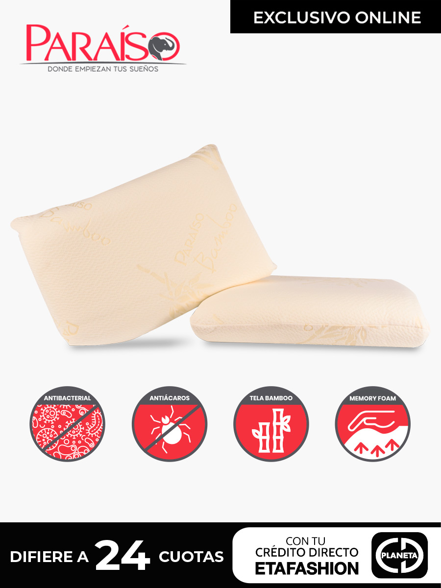 Almohada Paraíso Memory Foam Bamboo