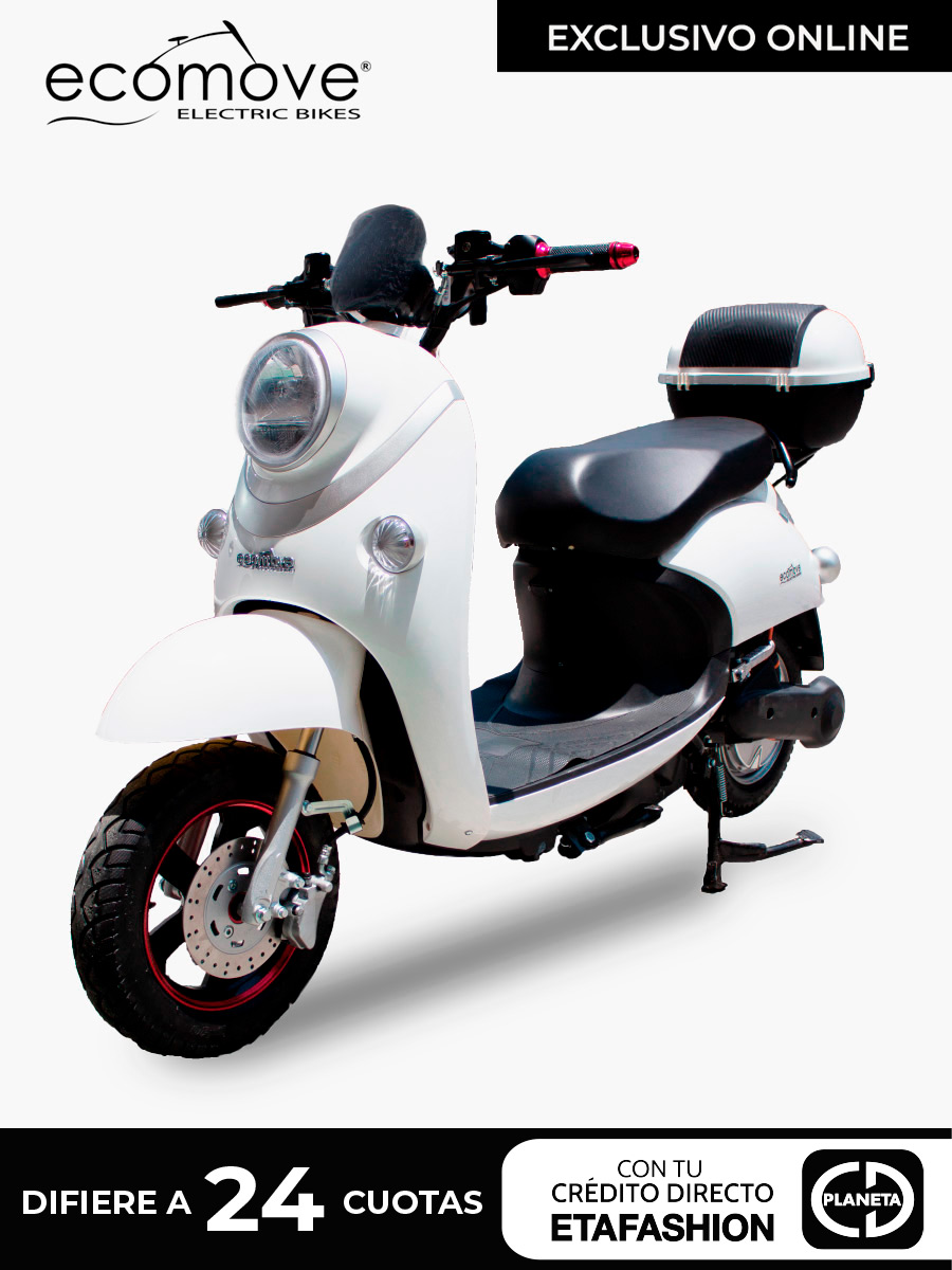 Moto Eléctrica Ecomove Kapri - Blanco