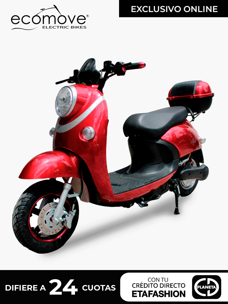 Moto Eléctrica Ecomove Kapri - Rojo