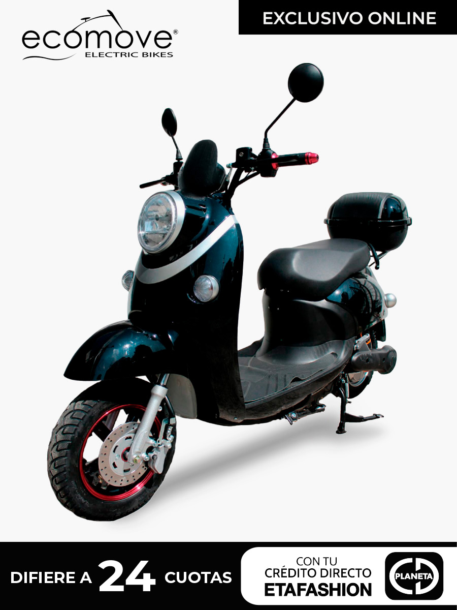 Moto Eléctrica Ecomove Kapri - Negro