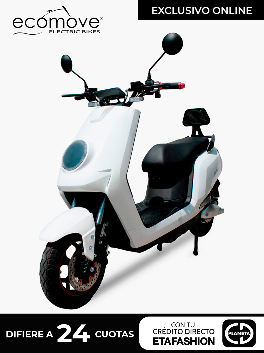 Moto Eléctrica Ecomove Yafe - Blanco