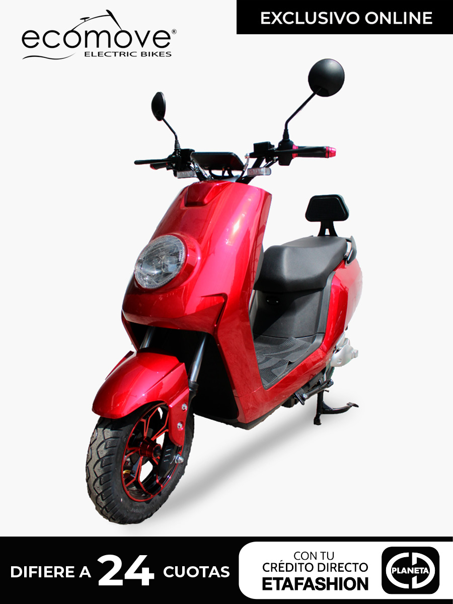Moto Eléctrica <em class="search-results-highlight">Ecomove</em> Yafe - Rojo