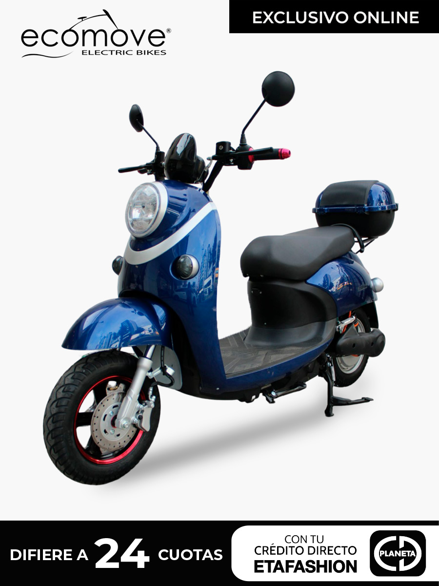 Moto Eléctrica <em class="search-results-highlight">Ecomove</em> Kapri -  Azul