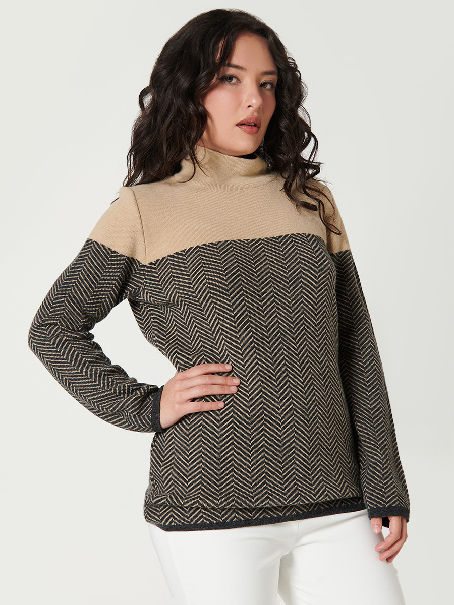 Sweater cuello tortuga - Lady Eta