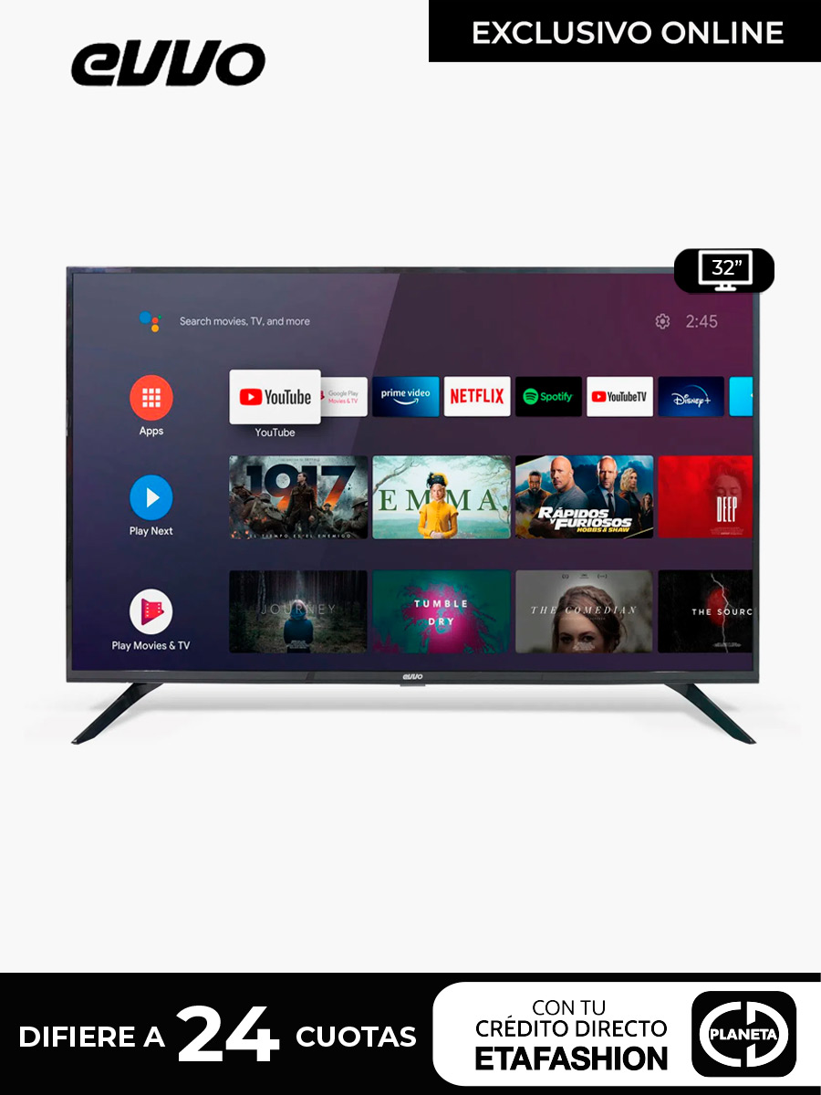 Smart Tv Evvo 32" 4k Android