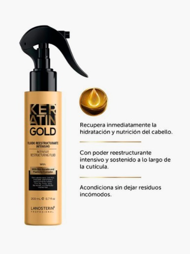 Lanosterin - Fluido Reestructurante Intensivo Keratin Gold