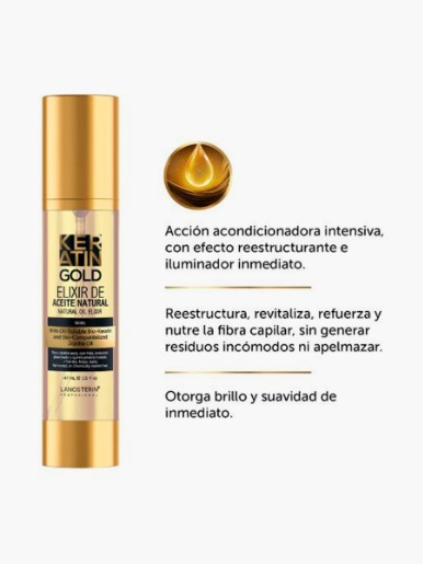Lanosterin - Elixir de Aceite Natural Keratin Gold