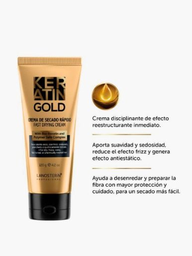 Lanosterin - Crema de Secado Keratin Gold