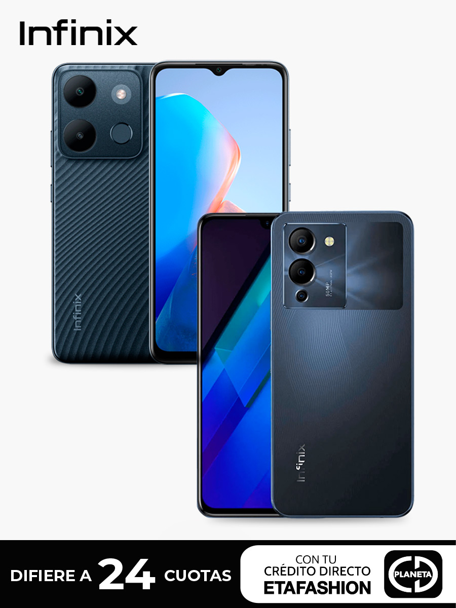 Combo Infinix Celular NOTE 12 - 256GB + Celular SAMRT7 - 64GB / Negro