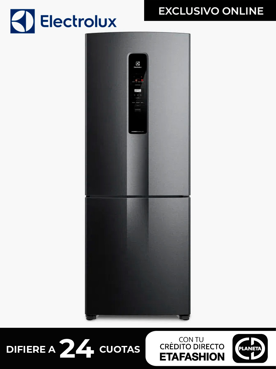 Refrigerador No Frost Bottom Freezer Electrolux Inverter + Inteligencia Artificial 486 Lts / Negro