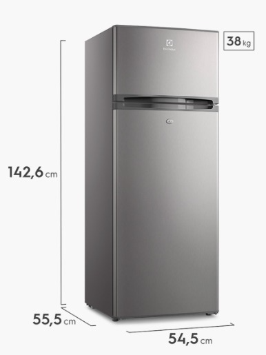 Refrigerador Frost Top Mount Electrolux  EWW083XSLB 205 Lts | Silver