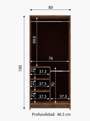 Armario Mueble Fácil Hermes 2 Puertas