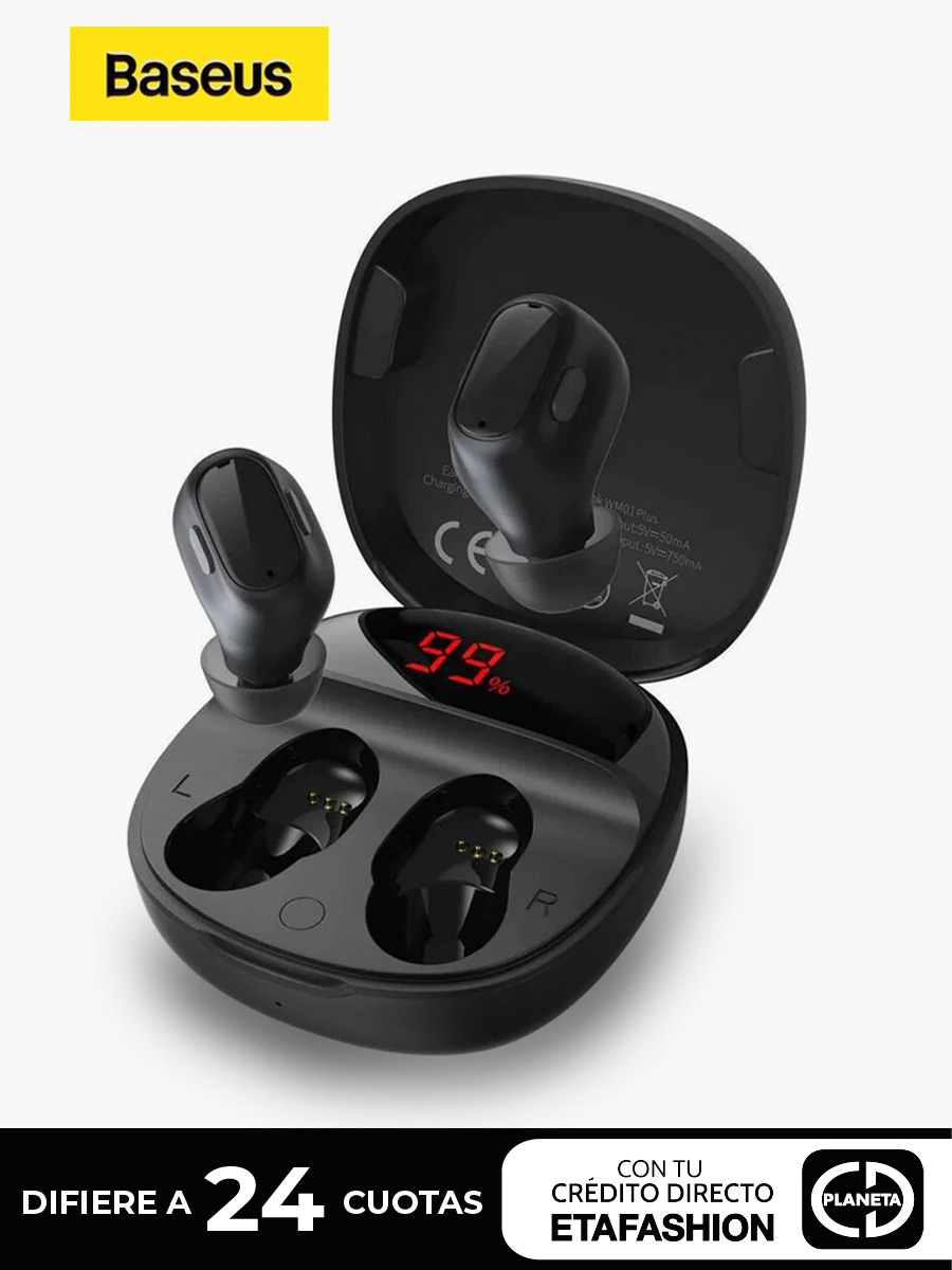 Audífono Baseus BT WM01 Plus | Negro