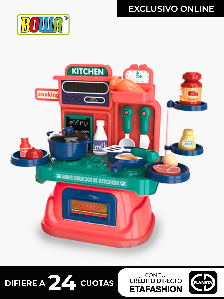 Cocina Infantil Kitchen Set Para Niños Con 24 Accesorios