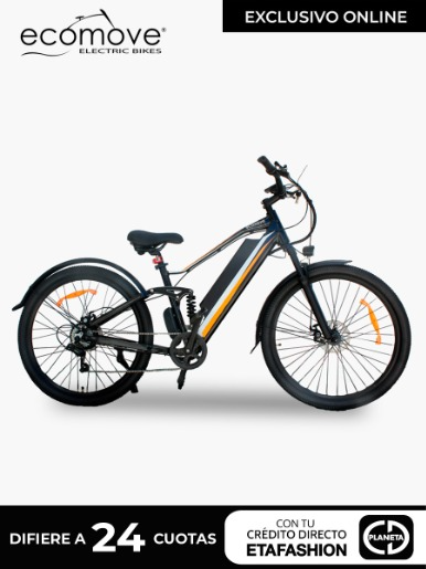 Bicicleta Eléctrica Pivot 250W Ecomove / Naranja