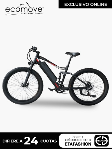 Bicicleta Eléctrica Pivot 250W Ecomove / Roja