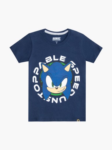 Camiseta Sonic - Escolar