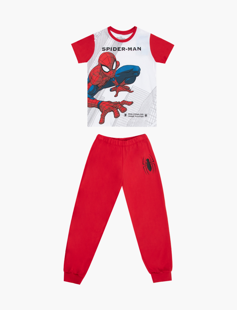 Pijama Spiderman Camiseta + Pantalón, PIJAMAS, PIJAMAS, ROPA INTERIOR  NIÑOS, INFANTIL