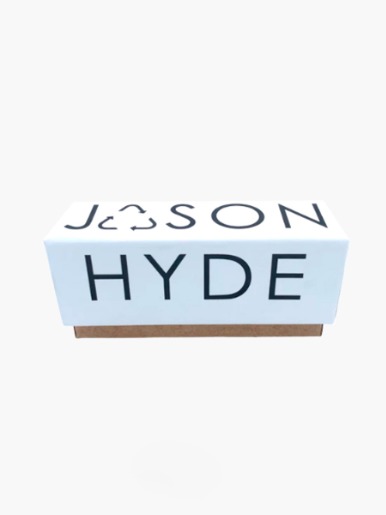 Brazalete con Circones Jason Hyde | Blanco y Negro |  Acero Inoxidable