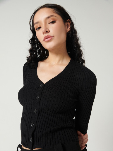 Sweater cuello en V - Lady Eta