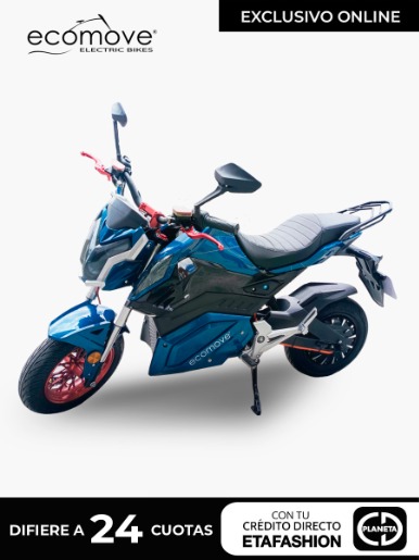 Moto Eléctrica Ecomove  Xz6 | Azul