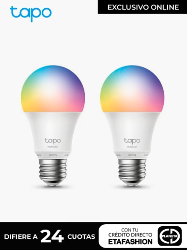 Bombilla LED Inteligente Pack X2 Tapo L530 TP-Link RGB Multicolor