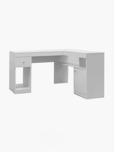 Combo Muebles el Bosque <em class="search-results-highlight">Escritorio</em> Nilo | Blanco + Silla Comedor Fisher II |  Rojo