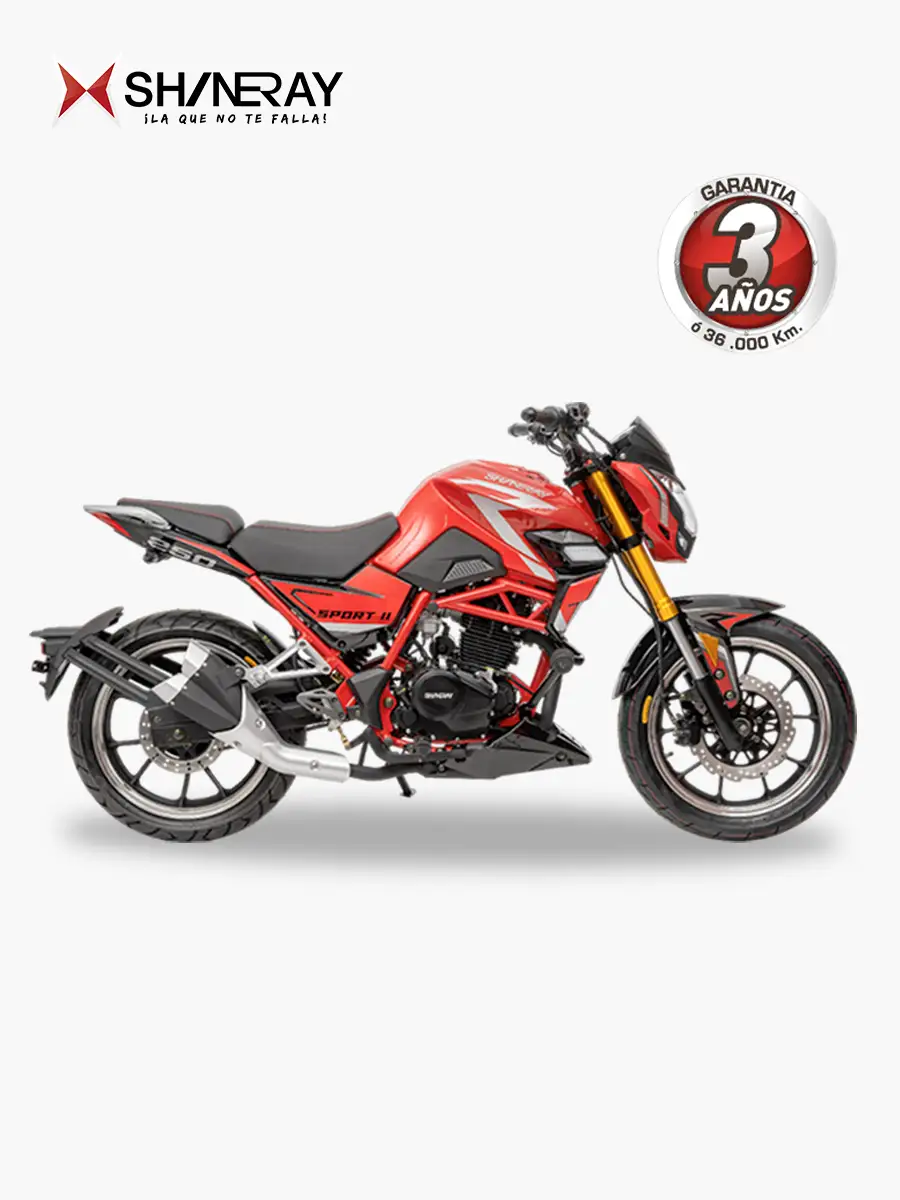 Shineray Sport II 250-9  -  250 cc - Moto a Gasolina | Rojo 