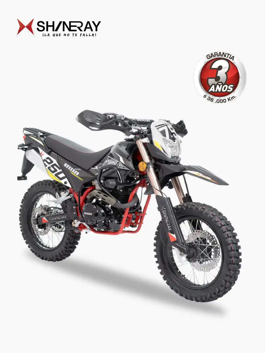 Shineray Steeler XY250-18D - 250 cc - Moto a Gasolina | Negro