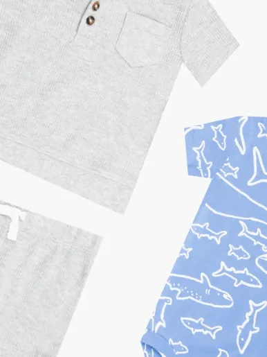 Carter´s - Set 3 piezas Camiseta + Body + Bermuda