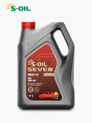 S-oil Seven Aceite para Vehiculo Red #9 SN 5W-30 | 4 Litros