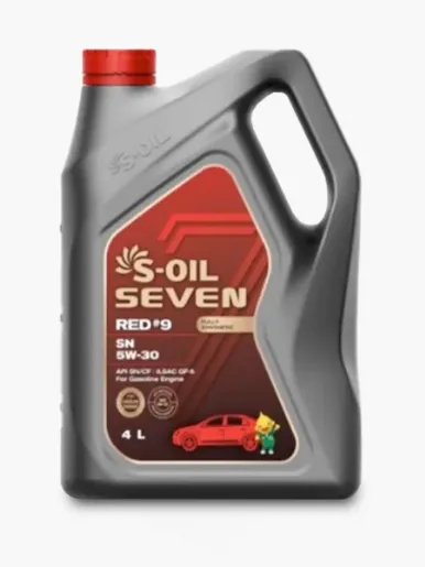 S-oil Seven Aceite para Vehiculo Red #9 SN 5W-30 | 4 Litros