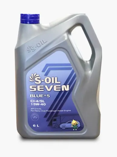 S-oil Seven Aceite para Vehículo Blue #5 (CI-4/SL) 15W-40 | 4 Litros