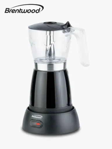 Cafetera Italiana Eléctrica Brentwood TS-119BK - 6 Tz | Negro