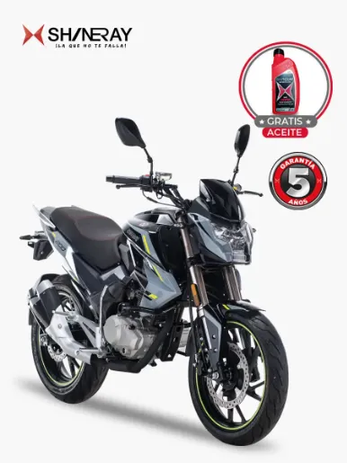  Shineray Sparta 200 - 169.56 cc - Moto a Gasolina | Negro 