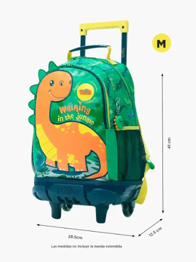 Totto - Mochila Ruedas Dinomax M