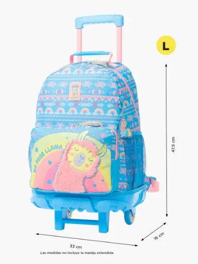 Totto - Mochila Ruedas Llama L