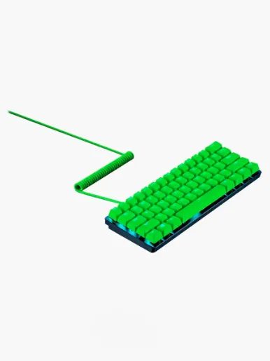 Juego de Teclas Razer PBT + Cable en espiral | Verde