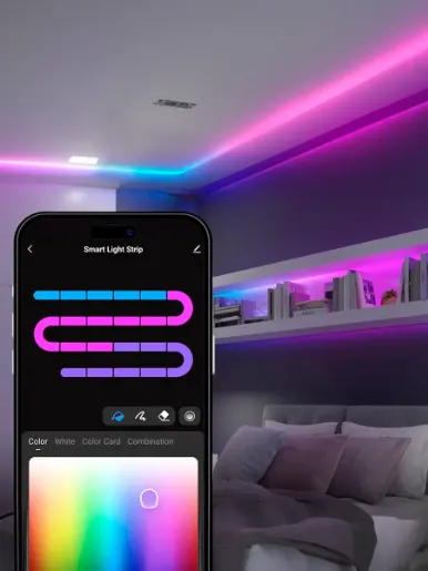 Cinta LED Nexxt Inteligente Wi-Fi RGBIC de 5m