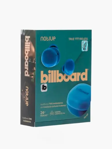 <em class="search-results-highlight">Audífonos</em> Inalámbricos True Wireless Billboard Native | Azul