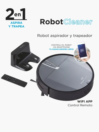 Combo Navitech  Robot Aspiradora 2 en 1 + Hidrolavadora