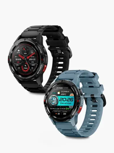 Combo SmartWatch Mibro Gs Active | Gris / Negro