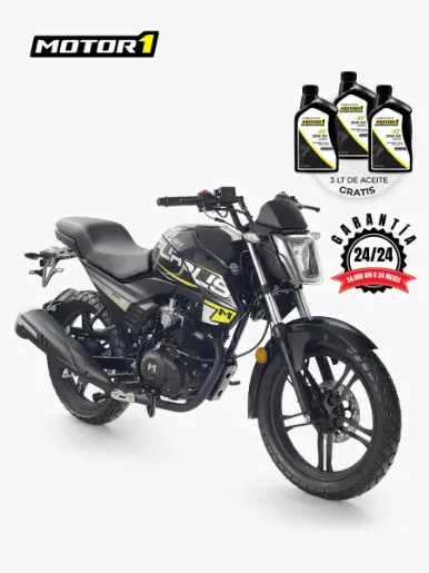 Motor 1 Furious 150 - 150 cc - Moto a Gasolina | Negro