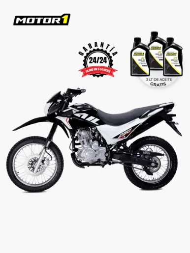 Motor 1 Trail 200 - 249 cc - Moto A Gasolina | Negro