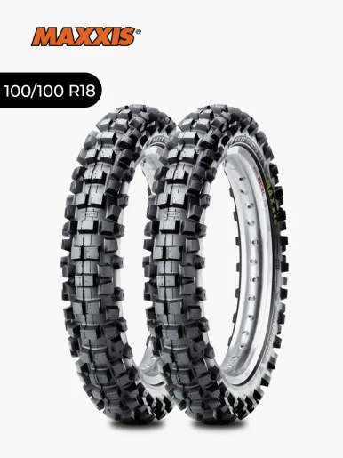 Set de Llantas de Moto R18 - 100/100 Maxxis Extra Heavy Duty