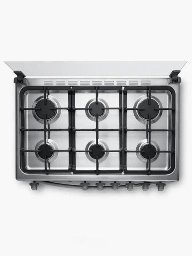 Combo Indurama Cocina Pamplona 6Q + Refrigeradora Top Mount R-405 | 300 Lts + Licuadora Gratis Cilindro de Gas