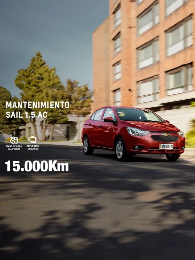 Mantenimiento Preventivo 15.000KM | CHEVROLET SAIL 1.5