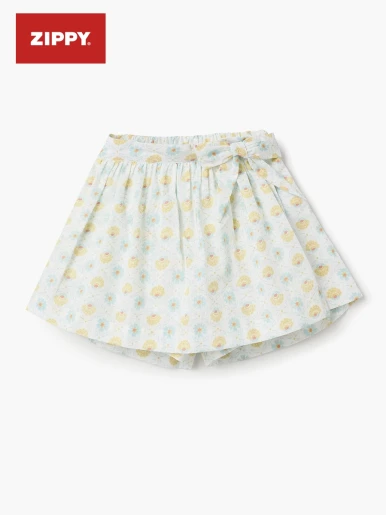 Zippy - Falda Short Floreada Escolar