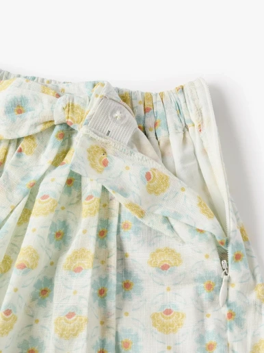 Zippy - Falda Short Floreada Escolar